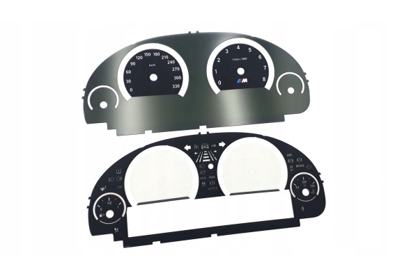 BMW X5 M X6 M M5 M6 odometer dials with MPH KMH