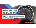Esferas para BMW X5 M, X6 M, M5, M6 con indicadores MPH - KMH