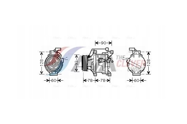 TOYOTA COROLLA 1 8 01 TOAK443 AVA AVA QUALITY COOLING COMPRESSOR Part manufacturer AVA Quality cooling