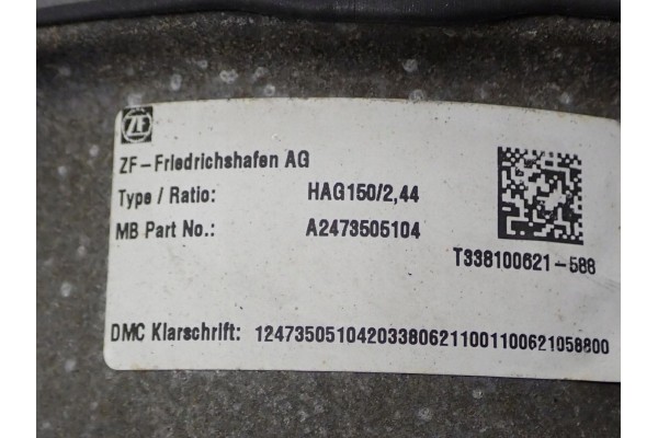 Puente diferencial trasero 2.0 D 110kW Mercedes GLA II H247 21R