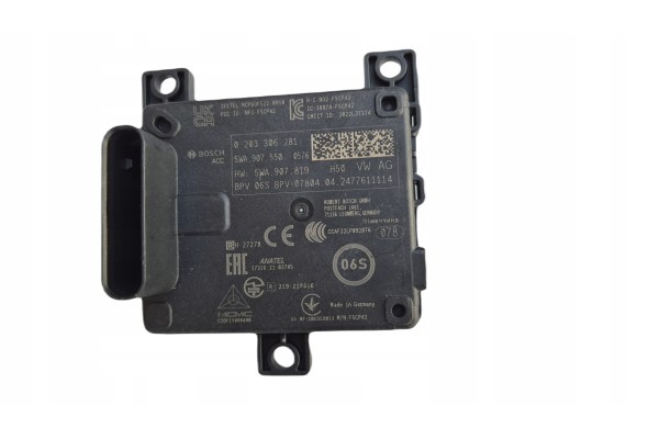 Radar Sensor Module ACC DISTRONIC Volkswagen Audi OE 5WA907550 NEW CLEAN