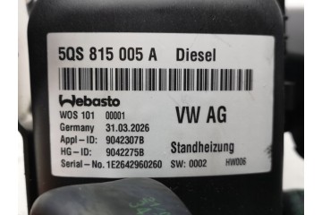Calefactor estacionario Webasto para VW Tiguan III CT1 5QS815005A - Pi