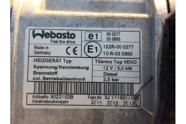 Calefactor estacionario diésel Webasto para VW Touran 2 II y Caddy 201