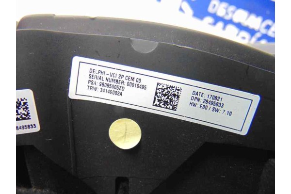 98278470ZD  VOLANTE CITROEN C4 CACTUS Feel 2018 98278470ZD 177592 CITROEN - 9