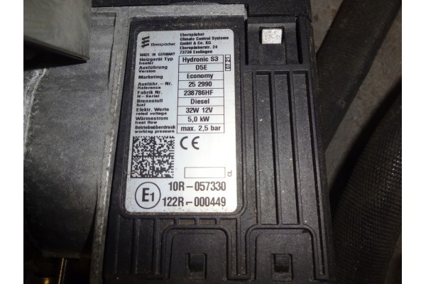 Nissan Navara 16 22 D23 NP300 Webasto komplet 238786HF Hydronic S3 D5e Part manufacturer Webasto