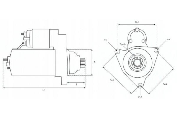 Starter AS PL S0224PR Part manufacturer AS PL
