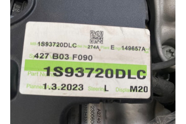 Mercedes E300 W213 NEW ORIGINAL Engine 274920 M274 2 0i 274 920 Engine type petrol