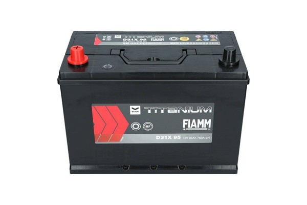 Battery Fiamm Black 12V 95Ah 760A D31X 95 L Catalog number of the part JFTP95