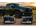 DODGE RAM 1500 2013 2018 LAMP LEFT RIGHT BLACK ROCKET