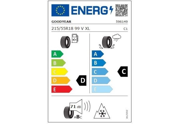 Winter wheels 18 aluminium RENAULT ARKANA GOODYEAR 215 55R18 99V OE Catalog number of the part ZESTAWR02