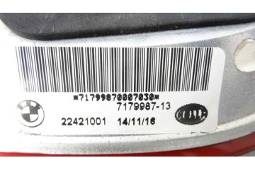 22421001 PILOTO TRASERO IZQUIERDO INTERIOR BMW SERIE X6 (E71/72)