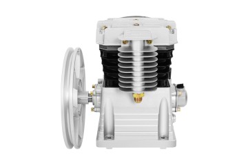 Modern Air Compressor Pump Head Air Compressor Head With 2 Cylinders Silver Customs tariff code 8414909090
