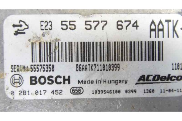 55577674 CENTRALITA MOTOR UCE OPEL ASTRA J SPORTS TOURER Sport 2011 55577674 161574 OPEL - 1