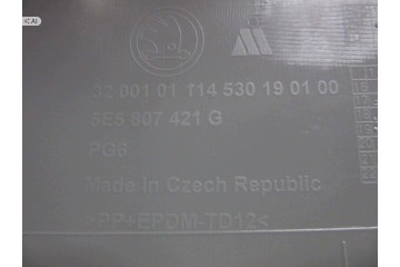 SKODA OCTAVIA III LIFT SEDAN BUMPER REAR PLATING 2016 2020