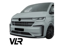 SPLITTER BUMPER INSERT VW T7 TRANSPORTER CARAVELLE BLACK GLOSS VLR