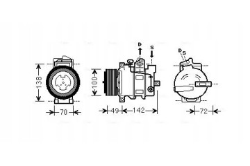 COMPRESSOR AIR CONDITIONING COMPRESSOR MSAK566 Packaging status original