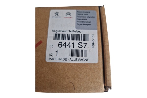 RESISTOR BLOWER RESISTOR CITROEN C3 C4 C5 PEUGEOT 307 407 OE 6441S7 Part manufacturer Groupe PSA