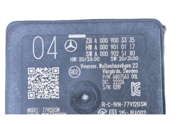 Sensor de Radar Mercedes A0009000845