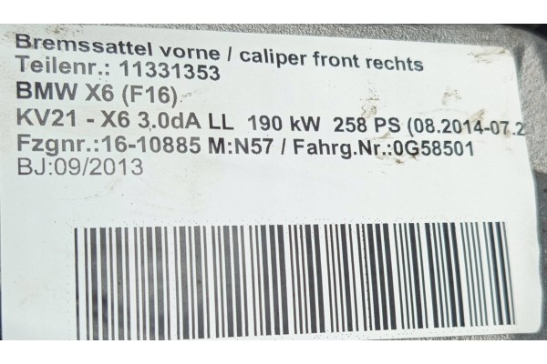 Diferencial trasero BMW X6 F16 X5 F15 30dX 7595261 3,15