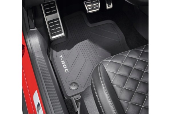 Juego de Alfombrillas de Goma Delanteras y Traseras VW T-ROC LHD 2GC06