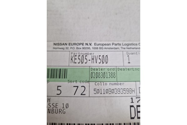 HOOK ELECTRICAL HARNESS 7 PIN DEDICATED NISSAN QASHQAI J11 KE505HV500 Catalog number of the part NISSAN OE KE505HV500