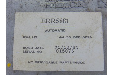 ERR5881 CENTRALITA CAMBIO AUTOMATICO LAND ROVER RANGE ROVER (LP) HSE (165kW) 1995 ERR5881 202856 LAND ROVER - 2