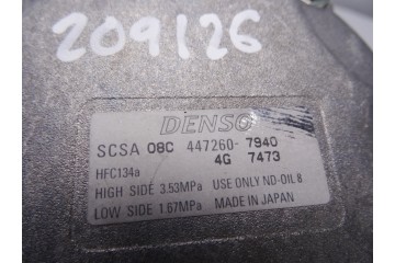 4472607940 COMPRESOR AIRE ACONDICIONADO SUBARU LEGACY COMBI/ OUTBACK (B13/BP) 2.5 SW 2005 4472607940 209126 SUBARU - 2