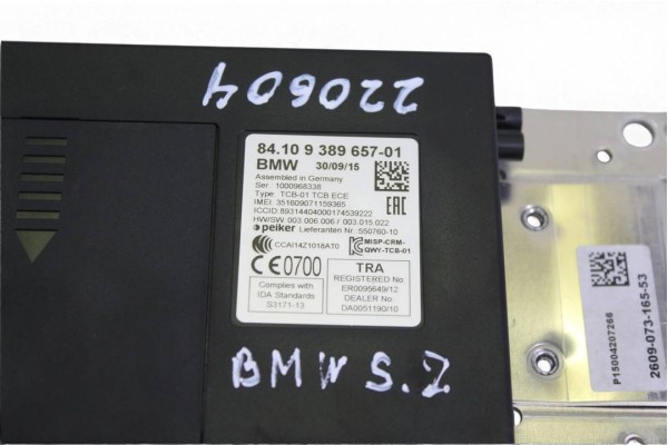 Módulo electrónico, Bmw Serie 2 Gran Tourer (F46) 218d 2015, 938965701