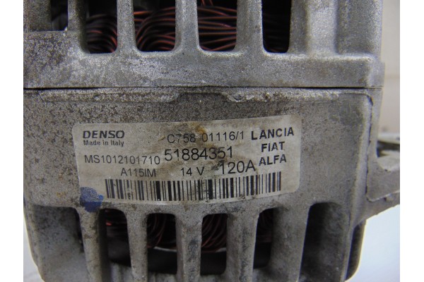 Alternador, Alfa Romeo Giulietta (191) Basis (2016-- ) 2016, 51884351