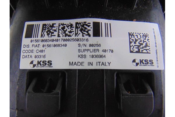 Airbag delantero izquierdo, Alfa Romeo Giulietta (191) Basis (2016-- ) 2016, 01561068340