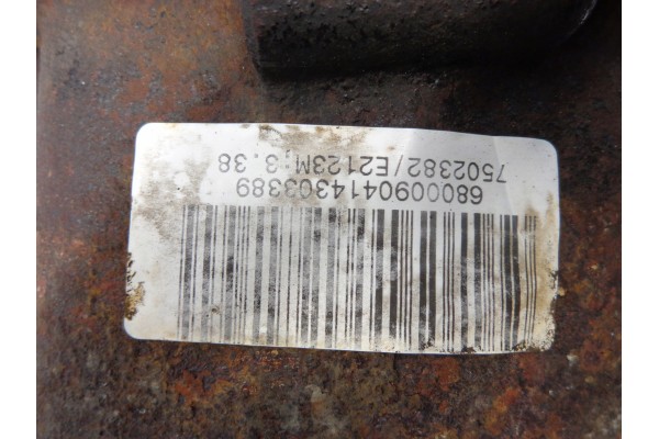 BMW 3 E46 1 8 M43B19 BRIDGE DYFER GEAR RATIO 3 38 7502382 Catalog number of the part BMW 3 E46 1 8 M43B19 MOST DYFER PRZEOZENIE 
