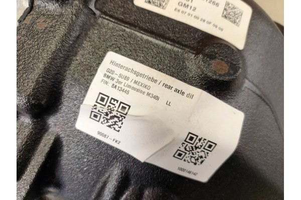 BMW G20 G21 G22 G23 G42 BRIDGE REAR DIFFERENTIAL 2 81 8686989 Part manufacturer BMW OE