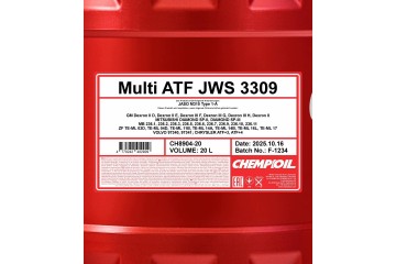 Oil ATF 20L AISIN WARNER JWS 3309 ALLISON C3 ALLISON C4 AUDI G