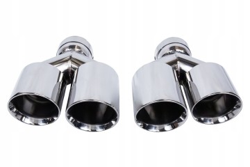 SILENCER TIP SET 4x fi 89mm mounting 76mm LEFT RIGHT MTSE26