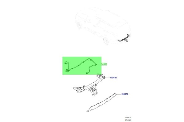 hook harness trailer coupling wiring DISCOVERY 5 V L462 MY4M140A01 VPLRT0345 Quality of parts according to GVO O original with m