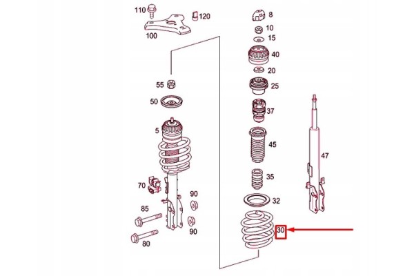 A639321070461 NEW ORIGINAL MERCEDES BENZ FRONT SCREW SPRING Catalog number of the part OEM_A639321070461