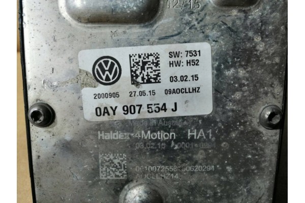 Driver Haldex Audi Q3 8U 0AY907554J Part manufacturer Audi OE