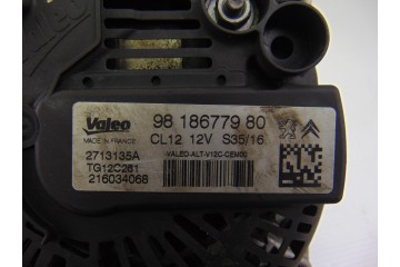 Alternador, Peugeot 208 GT Line 2016, 9818677980