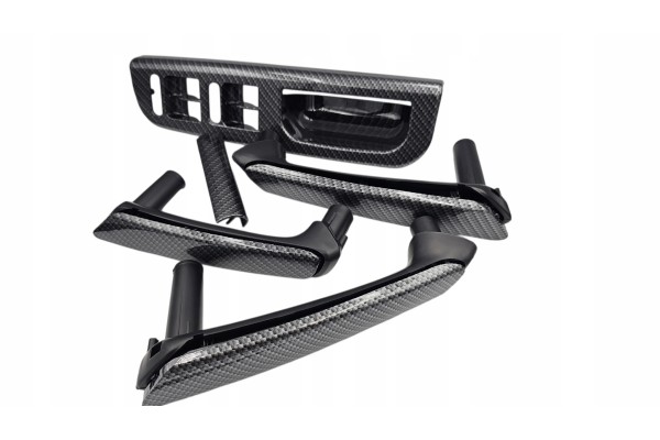 Set of Handles Handle Panel Door VOLKSWAGEN PASSAT B5 1998 2005 CARBON Part manufacturer no brand
