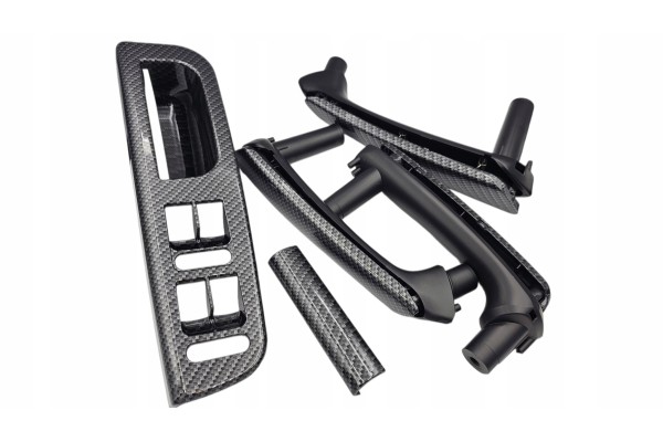 Set of Handles Handle Panel Door VOLKSWAGEN PASSAT B5 1998 2005 CARBON EAN GTIN 5906288215189