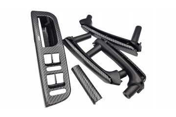 Set of Handles Handle Panel Door VOLKSWAGEN PASSAT B5 1998 2005 CARBON EAN GTIN 5906288215189