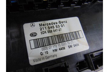 2115455301  CAJA RELES / FUSIBLES MERCEDES-BENZ CLASE E (BM 211) BERLINA E 320 CDI (211.022) 2007 2115455301 203392 MERCEDES-BEN
