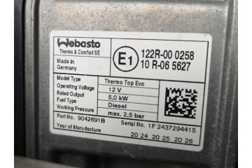 Parking heater webasto VW T7 7T0815071D New original Customs tariff code 87089997