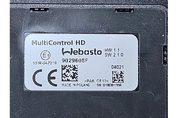 Webasto Air Top 2000 STC 12V diesel zestaw 2021 Multicontrol Packaging status no packaging