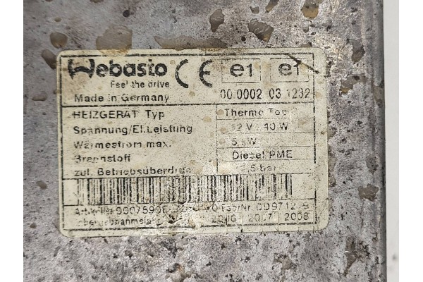 Webasto VW T5 2.5 TDI 7H0819008P