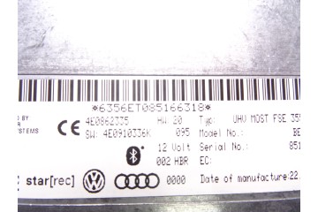 4E0862335  MODULO ELECTRONICO AUDI A5 COUPE (8T) 2.7 TDI 2008 4E0862335 207690 AUDI - 2