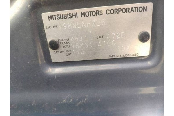 MITSUBISHI PAJERO 4 IV 3.2 DI-D 4M41 PUENTE DIFERENCIAL TRASERO F48K 4