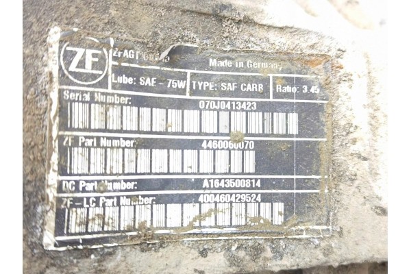 Diferencial trasero Mercedes-Benz ML W164 A1643500814