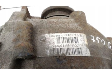 Rear reducer BMW Z4 Roadster E85 7550505 2 0L gasoline 2006 Catalog number of the original 7550505