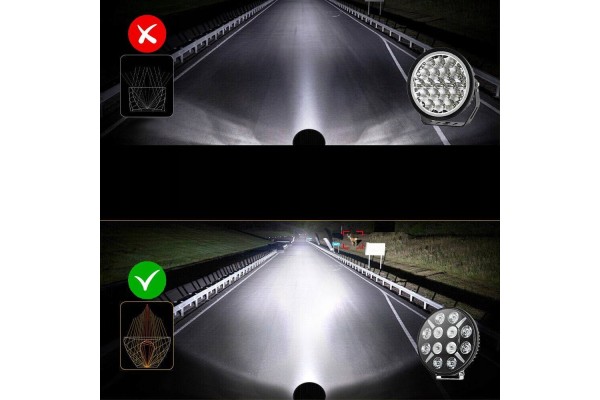 4 x 9 Luces LED de Conducción 12/24V Halógenas de Largo Alcance DRL Ap